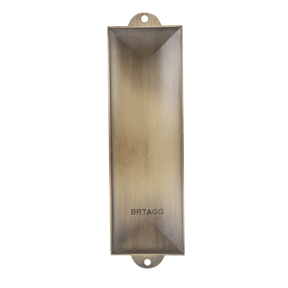 BRTAGG Mezuzah Case with Double Sided Tape, 5.5" Tall, Spanish & Hebrew Scripture, Bronze, Easy Peel and Stick Mezuzah Cover Jewish Gifts (for 4 Inches Scroll)